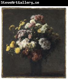 Henri Fantin-Latour Crisantemos en un florero